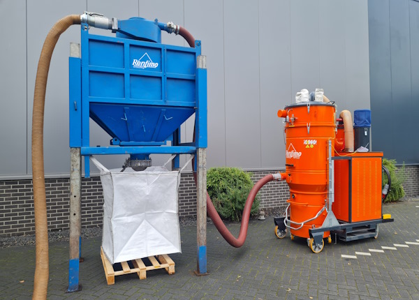 ATEX stofzuiger met voorafscheider voor veilig stofzuigen