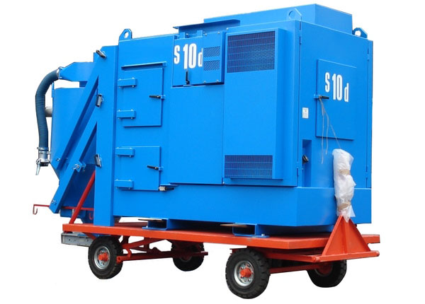 Industriële stofzuiger diesel rentimo huren voorkant