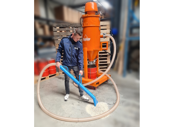 Perslucht industriële stofzuiger zware stoffen Rentimo zijkant Northclean