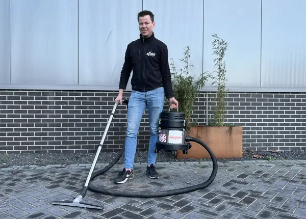 ATEX stofzuiger 18 Liter zone 1-2-21-22 perslucht huren voorkant