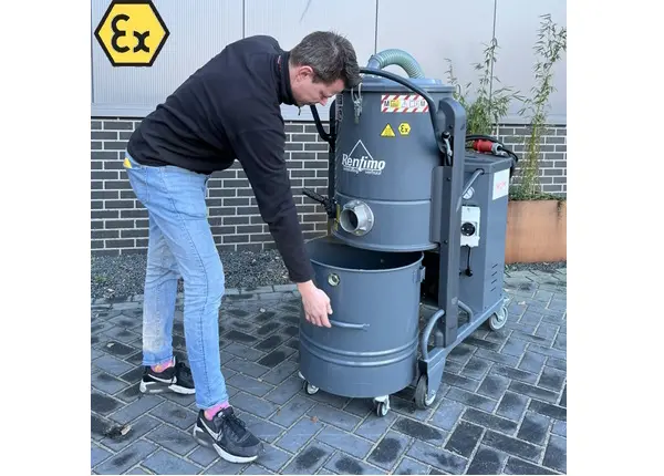 ATEX stofzuiger mobiel inzetbaar huren Rentimo container