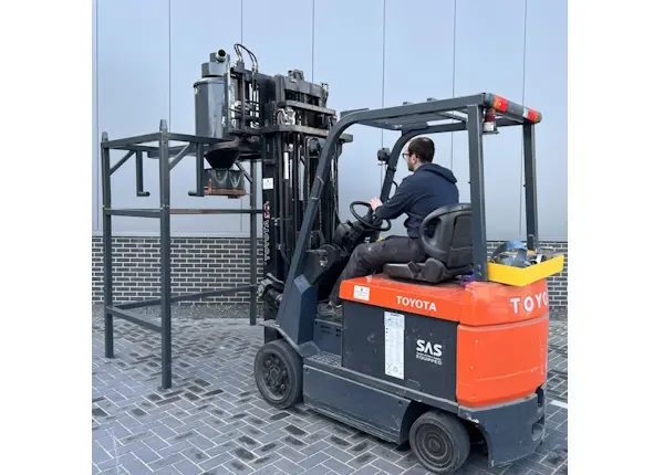 Cycloon voorafscheider Rentimo huren 150 Liter heftruck