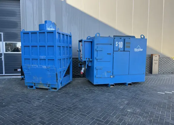 Cycloon voorafscheider 2000 liter Rentimo voorkant zijdes