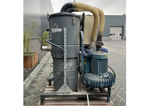 Rentimo industriële stofzuiger 5,5/11 kW huren zijkant