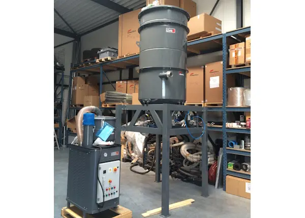 ATEX filter voorafscheider met perslucht filterreiniging