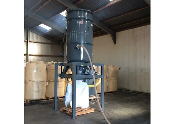 ATEX filter voorafscheider met bigbag lediging