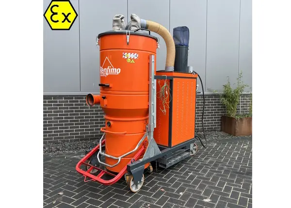 Industriele stofzuiger fijnstof Rentimo ATEX huren zijkant