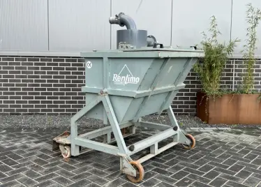 Cycloon voorafscheider 400 liter kantelcontainer