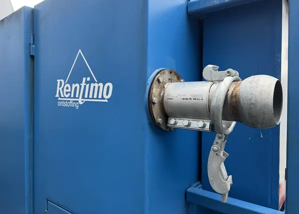 vacuum unit 37 kW industriele stofzuiger Rentimo huren koppelstuk