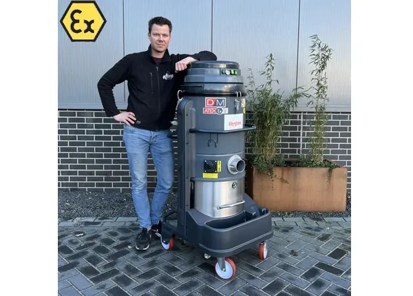 Verhuur Industriële stofzuiger Atex zone 22 Rentimo zijkant