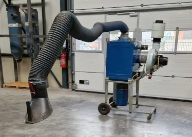 Afzuigunit 1,5 kW 380 Volt 1300 m3/uur