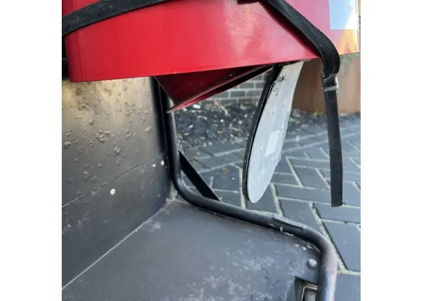 bouwstofzuiger 2,4 kW huren Rentimo uitlaatklep