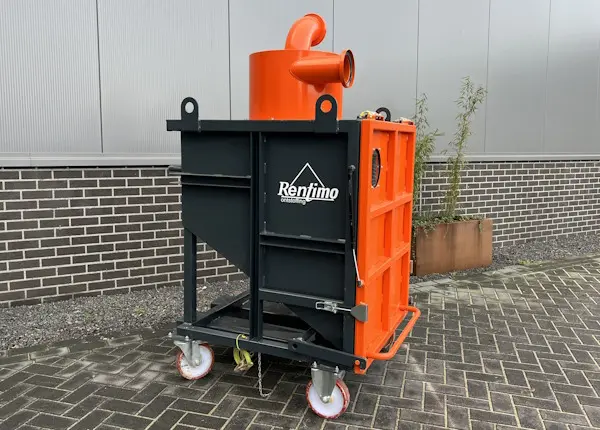 cycloon voorafscheider 600 liter huren machine